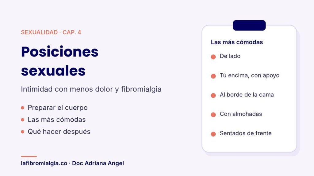 Posiciones sexuales más cómodas para la fibromialgia