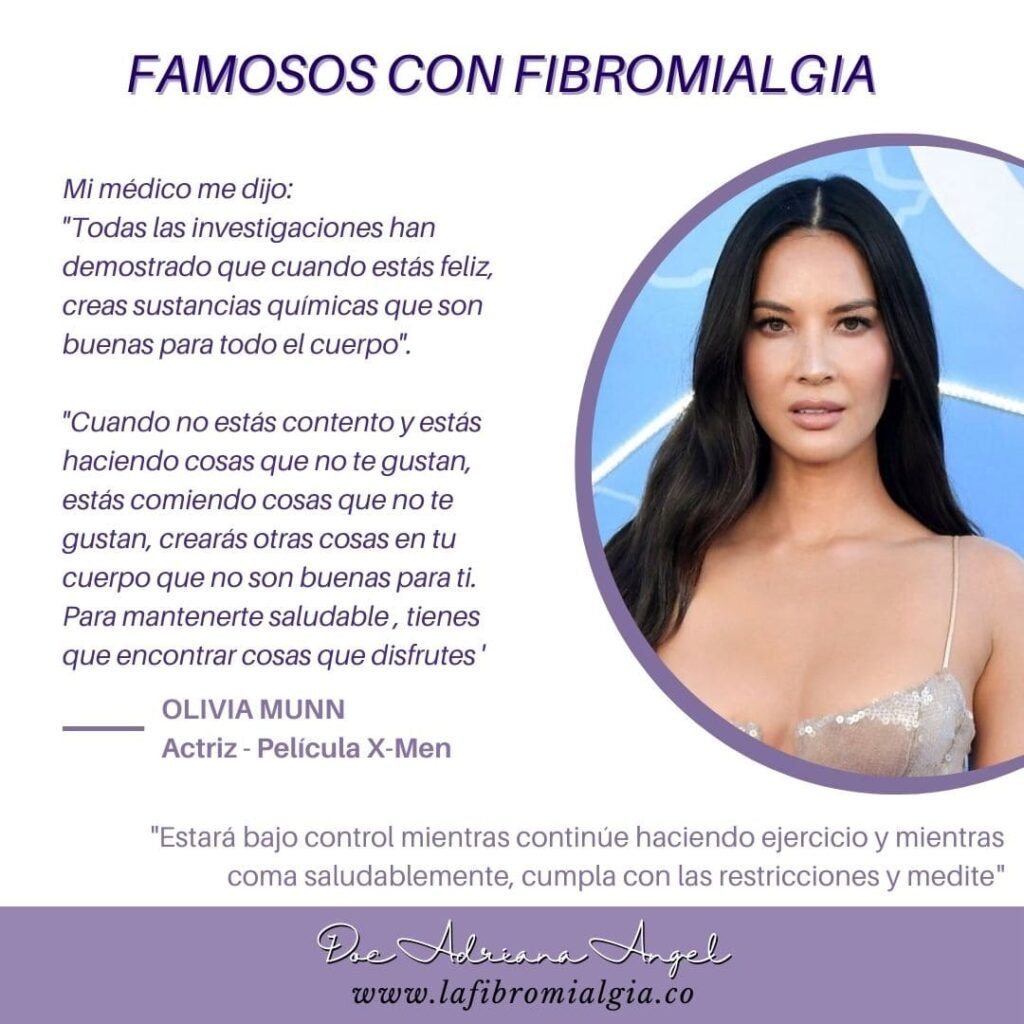 celebridades con fibromialgia - Olivia Munn