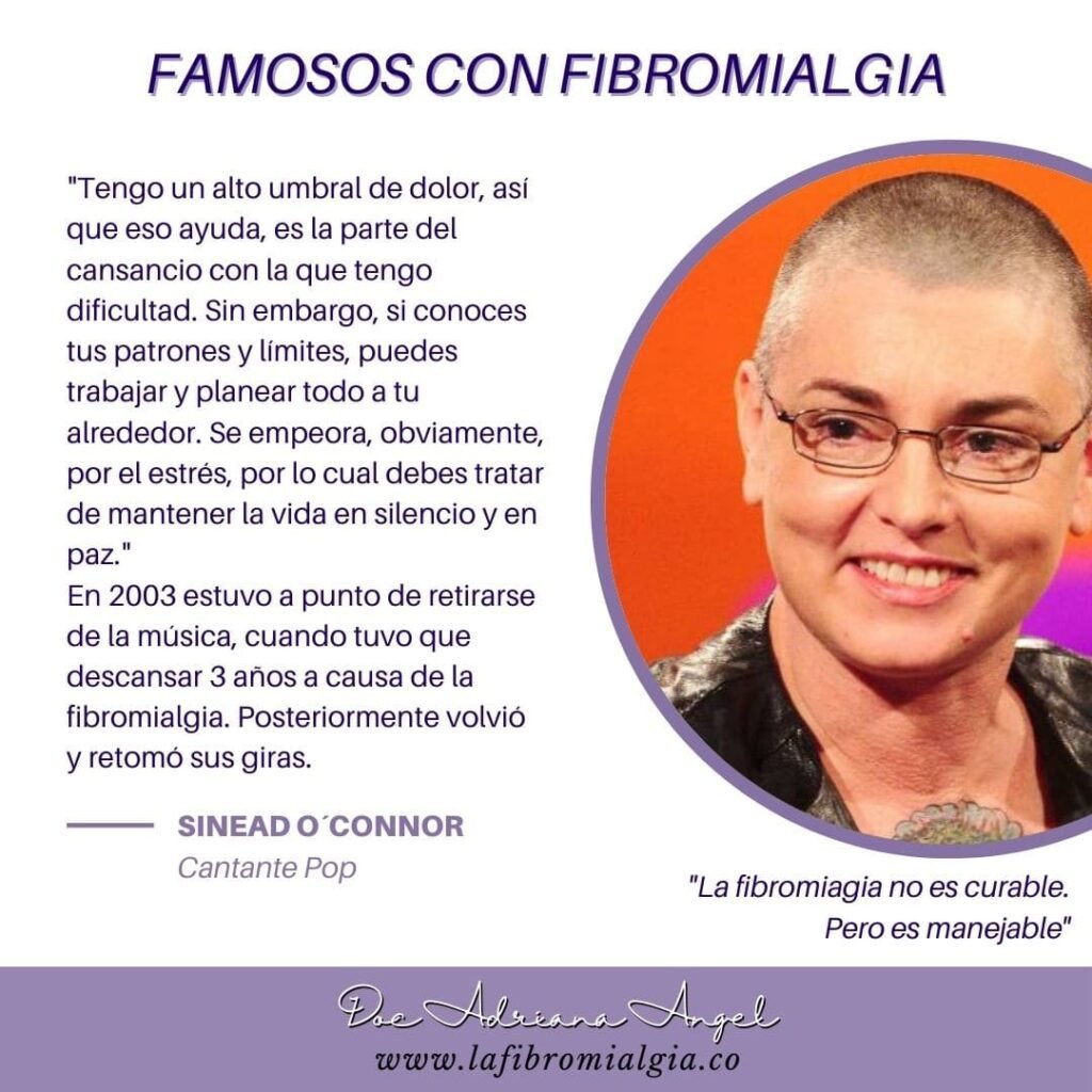 famosos - sinead Oconnor tiene fibromialgia