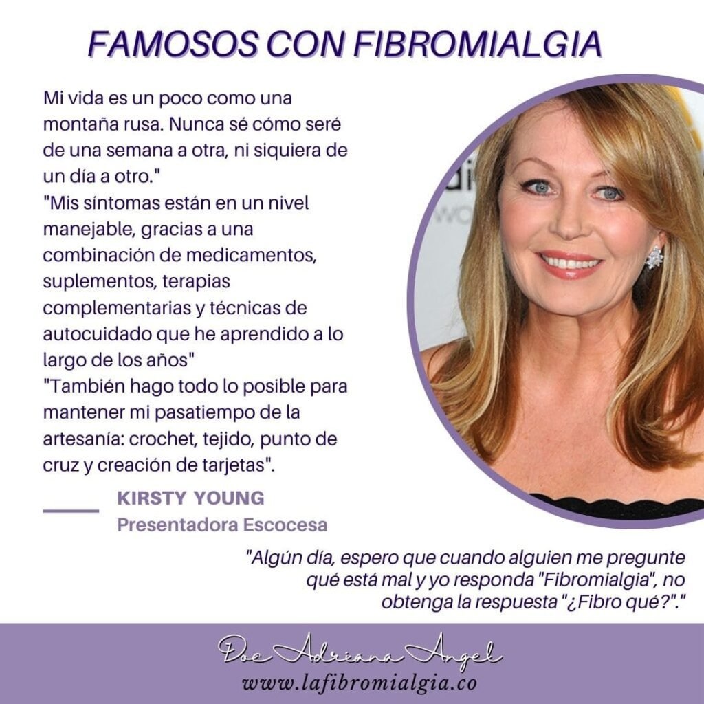 celebridades con fibromialgia - Kirsty Young tiene fibromialgia