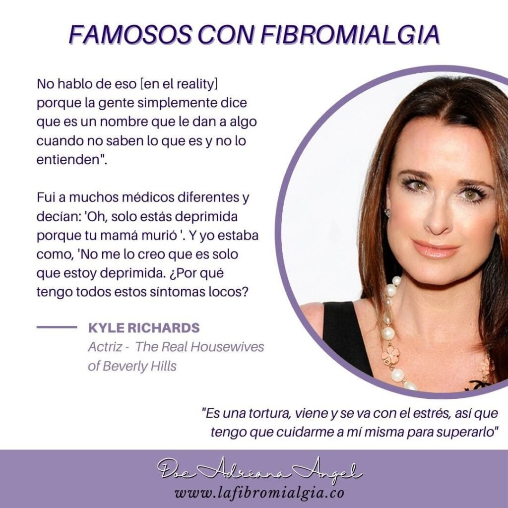 Kyle Richards tiene fibromialgia