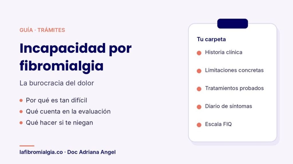 Guía de la Doc Adriana Angel sobre trámites de incapacidad por fibromialgia